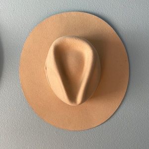 Tan Wide Brim Hat